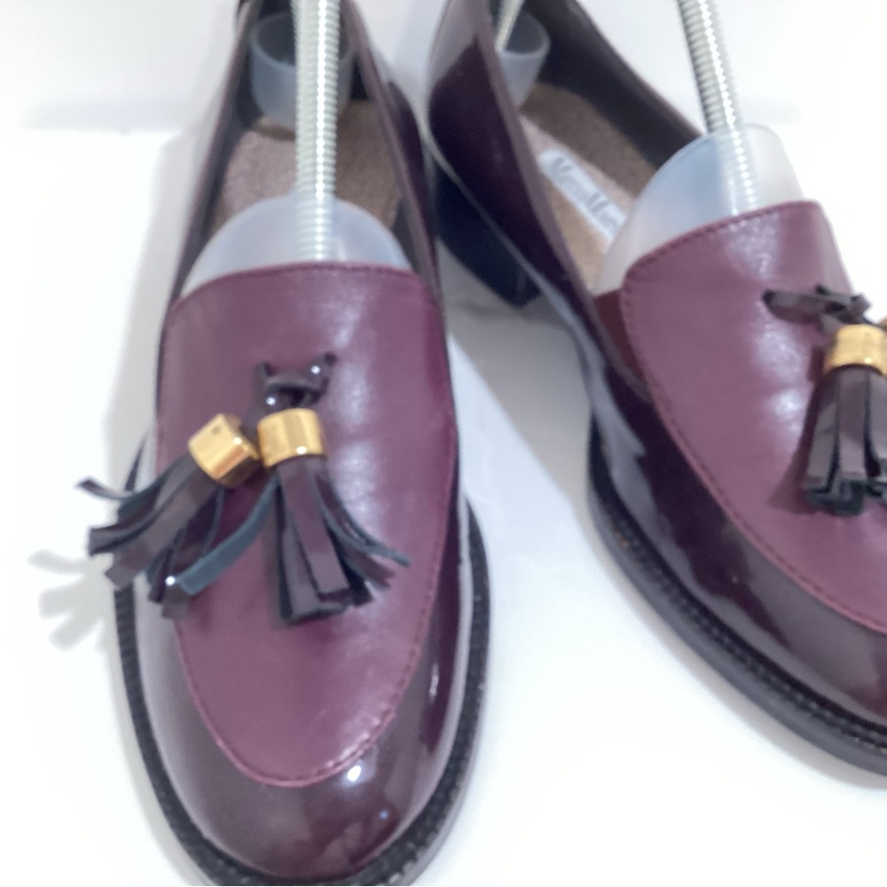 Designer leather loafers
